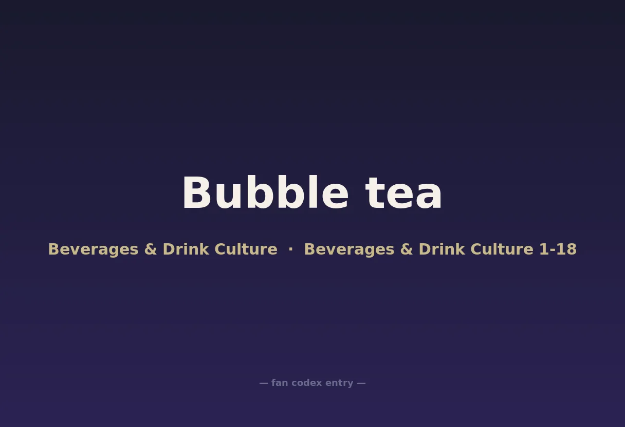 Bubble tea