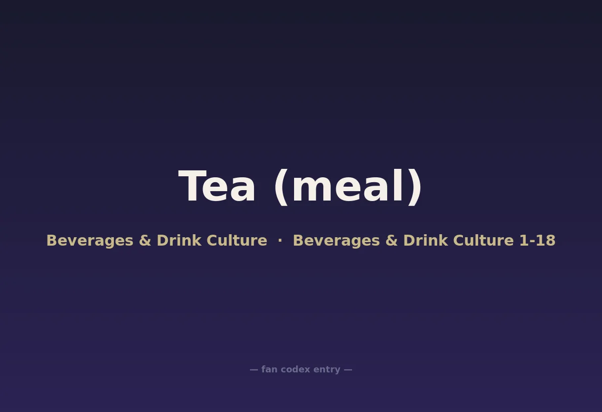 Tea (meal)